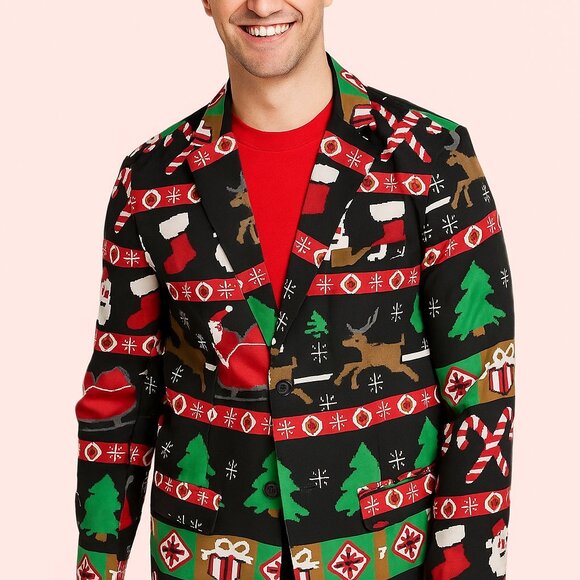 Christmas Dec 25th Jacket Suit Blazer (Large - NWT) - Picture 7 of 11
